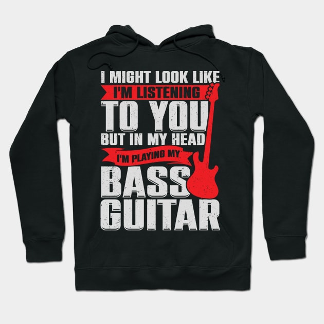 Funny Bass Guitar Guitarist Music Bassist Gift Hoodie by Dolde08